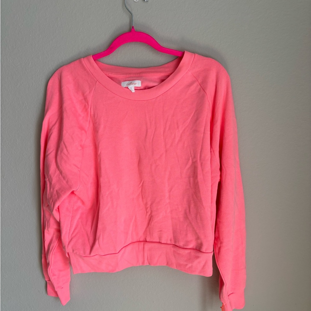 Colsie Coral Pink Crewneck